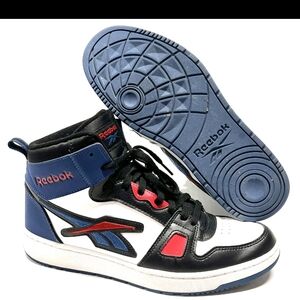 Reebok Kids High-Top Sneakers - Black, Blue, Red